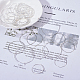 サニークルー真鍮ワイングラスチャームリングフープピアス  銀  160個/セット MAK-SC0001-01-5