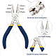 BENECREAT 2 Packs 6 in 1 Bail Making Pliers Wire Looping Forming Pliers with Non-Slip Comfort Grip Handle for 3mm to 9.5mm Loops and Jump Rings PT-BC0001-20B-2