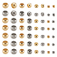 Pandahall Elite 800 pièces 8 styles 304 perles d'espacement en acier inoxydable STAS-PH0005-31-1