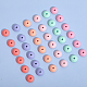 Chgcraft 180 pièces 6 couleurs rondelle de qualité alimentaire perles de boulier en silicone écologiques SIL-CA0003-15-6