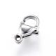 304 Stainless Steel Lobster Claw Clasps STAS-Q050-1-1