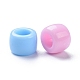 Chunky colore misto acrilico perline ciambella distanziatore per gioielli bambini X-SACR-R746-07-6