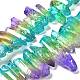 Natürliche quarzkristallgefärbte Perlenstränge G-I345-02G-1