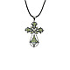 Halskette mit Kreuzanhänger aus Zinklegierung VJ0126-06-1