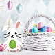 GLOBLELAND 3Pcs Happy Easter Chicks Cutting Dies Metal Easter Bunny Die Cuts Embossing Stencils Template for Paper Card Making Decoration DIY Scrapbooking Album Craft Decor DIY-WH0309-745-2