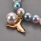 Conjuntos de pulseras y collares de perlas de imitación de plástico X-SJEW-JS01053-01-8