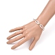 (vente d'usine de fêtes de bijoux) bracelets de chaîne de trombone en acrylique et en aluminium BJEW-JB05329-06-4