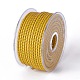 編み紐  革のアクセサリーコード  ジュエリーDIY製版材料  ゴールデンロッド  3mm  約10.93ヤード（10m）/ロール WL-I004-3mm-C-10-2