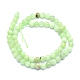 Chapelets de perles de jade blanche naturelle G-K310-C14-6mm-2