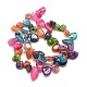 Natural Nuggets Crackle Agate Beads Strands G-P032-06-3