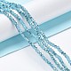 Electroplate Glass Faceted Rondelle Beads Strands EGLA-D020-3x2mm-38-5