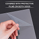 Bordo in plastica trasparente olycraft con carta protettiva per la sostituzione della cornice digitale DIY-OC0003-74E-4