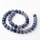 Brins ronds de perles aventurine bleue naturelle G-J346-23-10mm-2