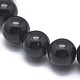 Synthetic Black Stone Bead Stretch Bracelets BJEW-K212-C-032-3
