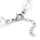 Bracelet de perles rondes en plastique BJEW-F463-02P-3