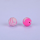 Printed Round Silicone Focal Beads SI-JX0056A-69-1