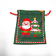 Рождественские мешочки с кулиской из ткани с принтом XMAS-PW0001-235D-1