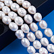 Fili di perle di perle d'acqua dolce coltivate naturali PEAR-N012-09A-6