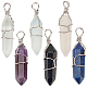 Faceted Bullet Gemstone Pointed Pendants G-SC0001-11P-1