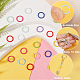 PandaHall Elite 270Pcs 9 Colors Embossed Style Iron Open Jump Rings IFIN-PH0001-84-6