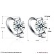 Exquisite 925 Sterling Silver Cubic Zirconia Stud Earrings EJEW-BB20078-7