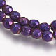 Electroplate Magnetic Synthetic Hematite Beads Strands G-K239-07A-2