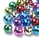 Perles acryliques plaquées par couleur PACR-R241-02D-1