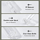 Benecreat40pcsガラススプレーボトル  PPプラスチック蓋付き  エッセンシャルオイル用  香水  透明  60x14mm  容量：3ミリリットル MRMJ-BC0003-24-5