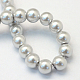 Backen gemalt pearlized Glasperlen runden Perle Stränge HY-Q003-4mm-62-4