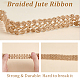 Braided Jute Ribbon OCOR-WH0079-21A-4