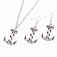Zinc Alloy Anchor Jewelry Sets SJEW-BB16591-1