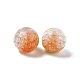 Perles en verre craquelé transparentes GLAA-P029-02-3