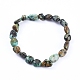 Bracelets élastiques à perles turquoise naturelles BJEW-K213-64-4