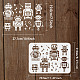 FINGERINSPIRE Robot Stencils 11.7x8.3 inch Robots Painting Stencil Plastic Screw Nut Screwdriver Wrench Hammer Pattern Stencils Resuable DIY Robot Crafts Stencil for Painting on Wood Floor Wall DIY-WH0202-367-2