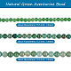 Yilisi 3 brins 3 brins de perles d'aventurine verte naturelle de style G-YS0001-07-4