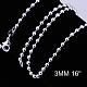 Brass Ball Chain Necklaces NJEW-BB10844-16-1