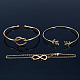 Bracelets en laiton sunnyclue BJEW-SC0001-04G-4