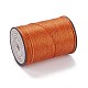 ラウンドワックスポリエステル糸ストリング  マイクロマクラメコード  ツイストコード  革縫い用  チョコレート  0.8mm  約54.68ヤード（50m）/ロール YC-D004-02E-043-2