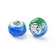 Crackle Two Tone Resin European Beads RPDL-T003-06F-3
