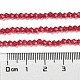Cuisson des brins de perles de verre transparentes peintes DGLA-F029-J2mm-09-5