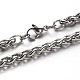 304 Stainless Steel Wheat Chains Bracelets BJEW-O091-04P-2