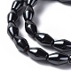 Non-Magnetic Synthetic Hematite Beads Strands G-C119-12x8mm-3