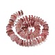 Fili di perle di quarzo naturale straswberry G-D480-A14-2