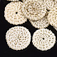 Handgefertigte geflochtene Perlen aus Rohrgeflecht / Rattan WOVE-T005-13B-1