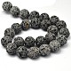 Unwaxed Natural Lava Rock Bead Strands G-F309-16mm-2