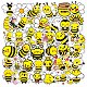 50 Uds. Pegatinas autoadhesivas de PVC con dibujos de abejas WG32298-01-1