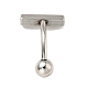 304 Stainless Steel T-Shaped Curved Barbell AJEW-G041-04P-3