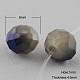 Chapelets de perles en verre électroplaqué X-EGLA-R035-6mm-16-1