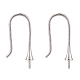Rhodium Plated 925 Sterling Silver Earring Hooks STER-I016-101P-2