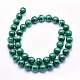 Natural Malachite Beads Strands G-O166-06-10mm-2